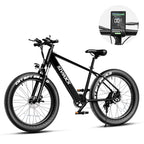 Professional Electric Bike For Adults, 26 X 4.0 Inches Fat Tire Electric Mountain Bicycle, 1000W Motor 48V 15Ah Ebike For Trail Riding, Excursion And Commuting