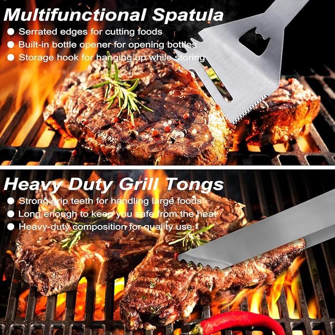 POLIGO 29 PCS BBQ Grilling Tools With Accessories and Case