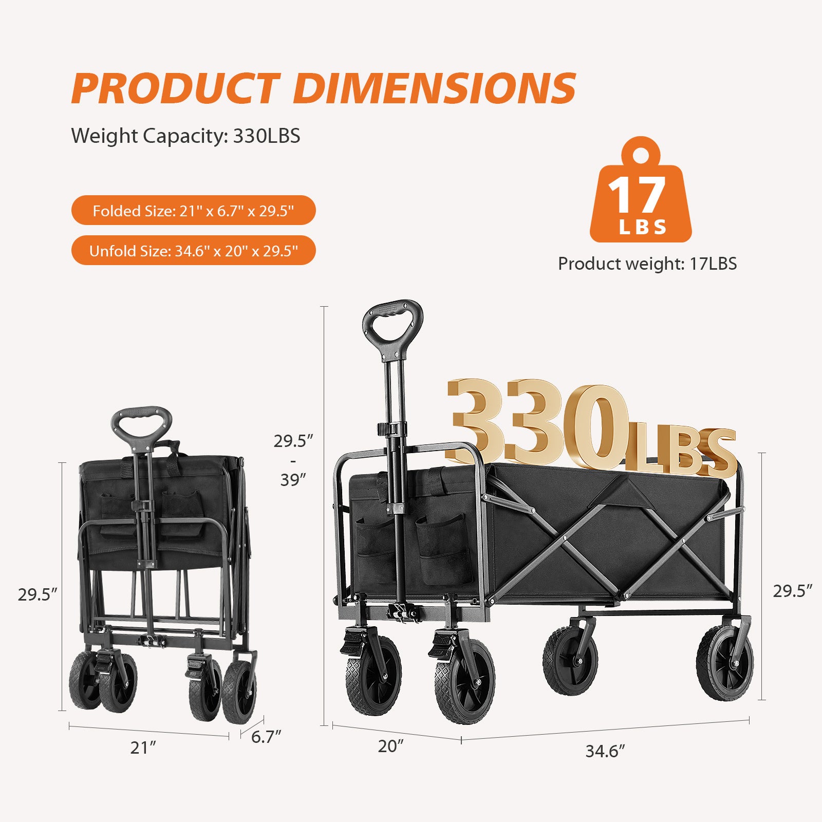 Foldable Carriage For Camping