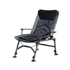 Camping Lounge Chair, Portable Folding Recliner With Adjustable Backrest