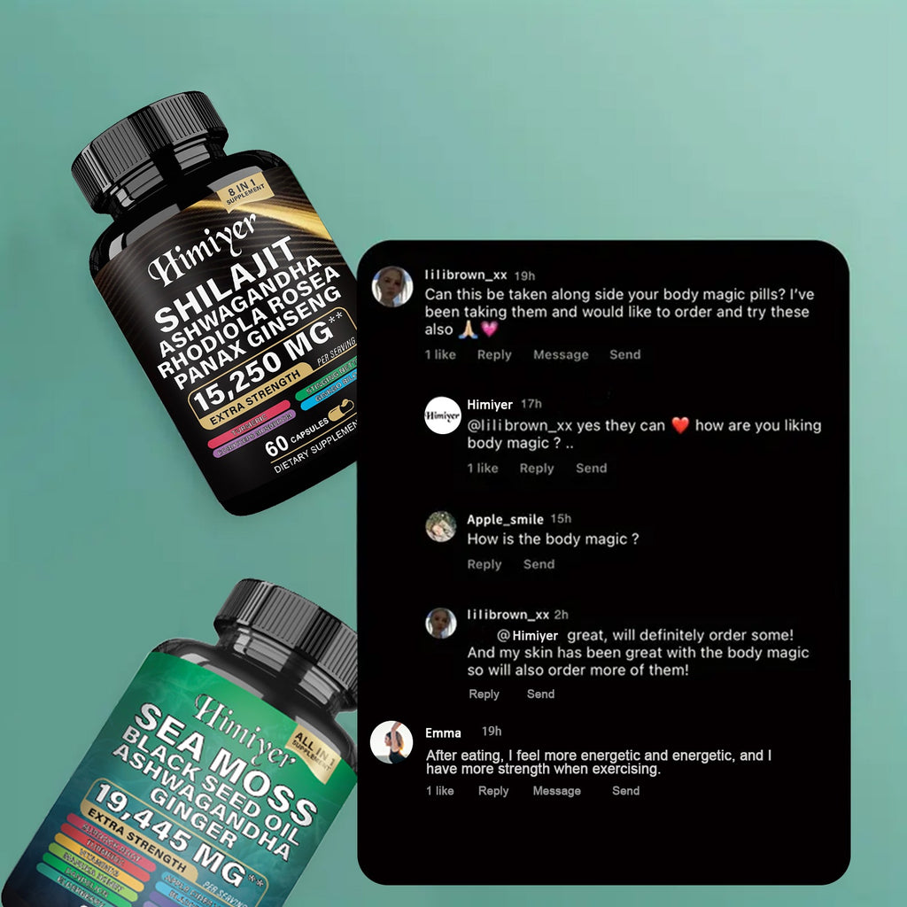 Shilajit, Sea Moss, and Ashwagandha combo pure and natural