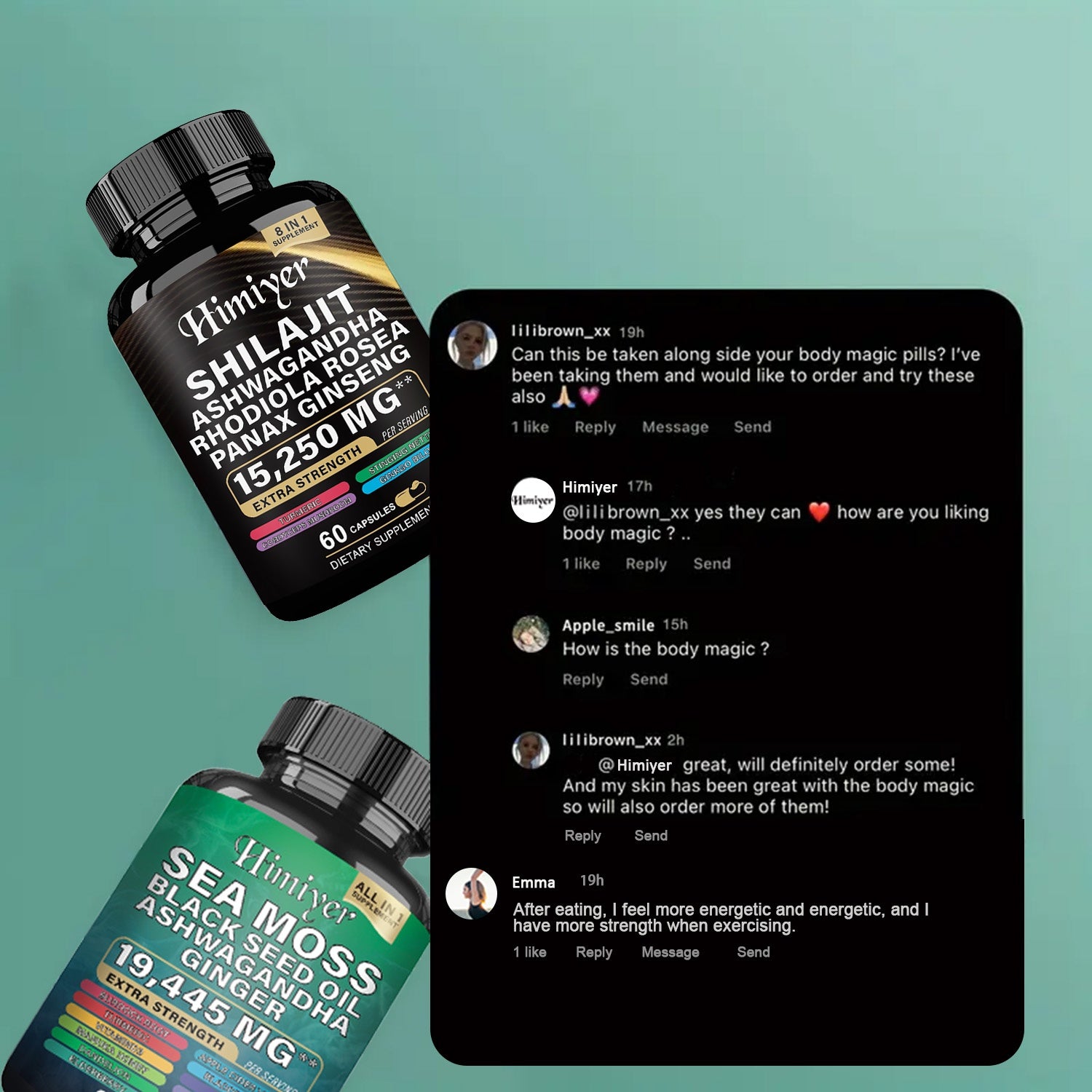 Shilajit, Sea Moss, and Ashwagandha combo pure and natural