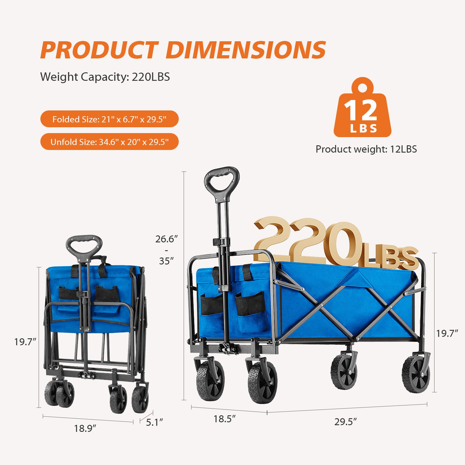 Foldable Carriage For Camping